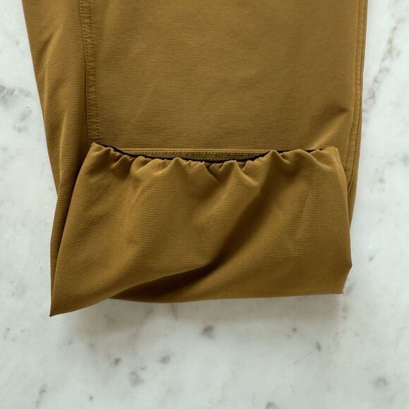 Janji Transit Tech Pants Men's Large Brown Polyester Blend Pull On Tapered 31x28 - Picture 11 of 16